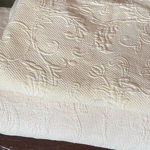 Elegant Cream Textured Fabric